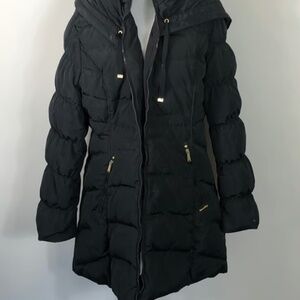 Laundry by Shelli Segal Black Puffer Coat